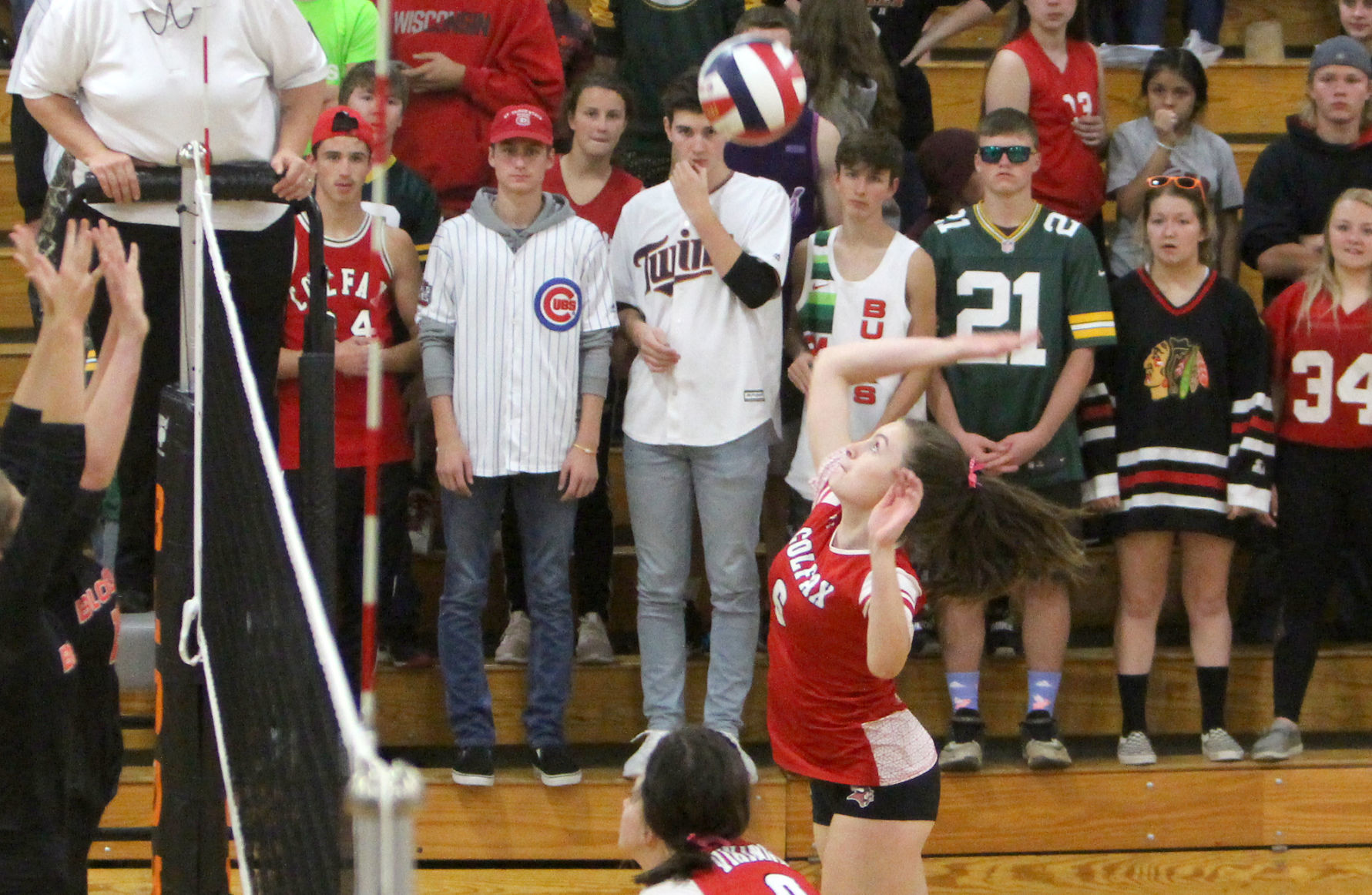 Colfax at Bloomer volleyball 10-8-19